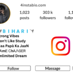 Instagram Bio For Bihari