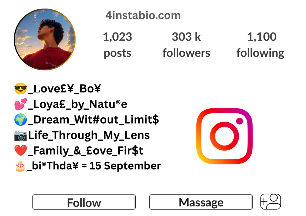 Instagram Bio For Boys