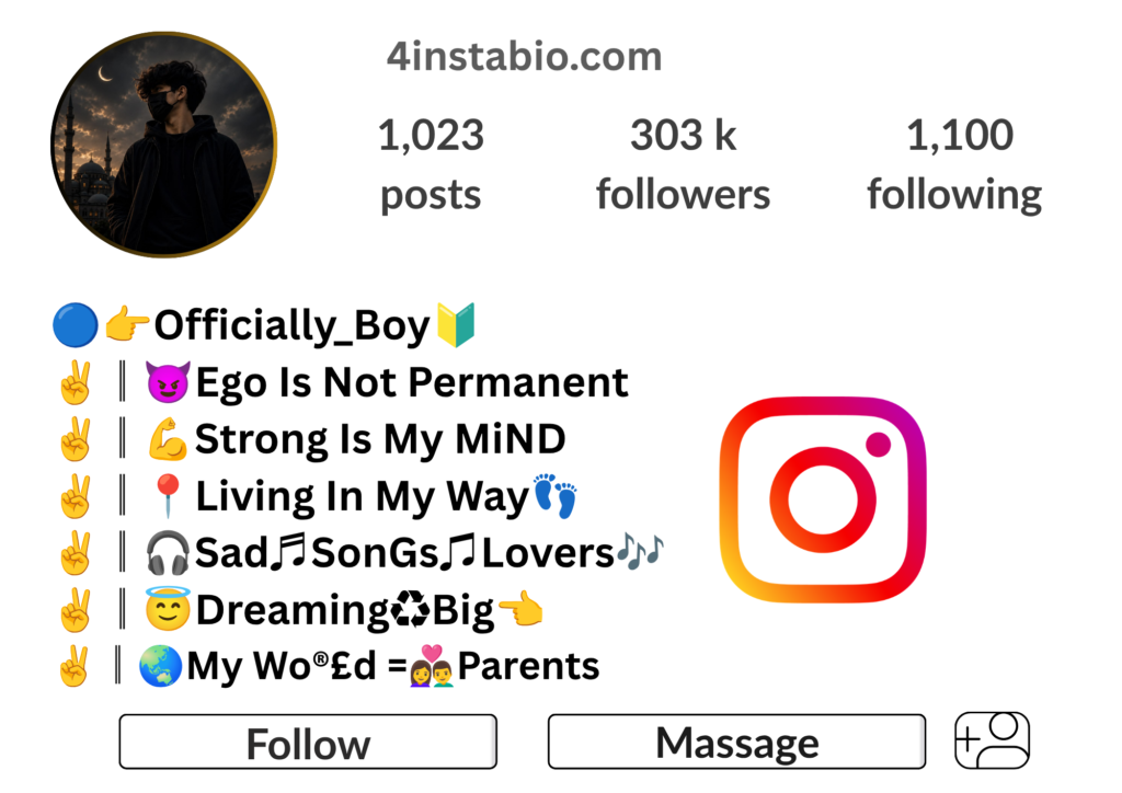 Instagram Bio For Boys