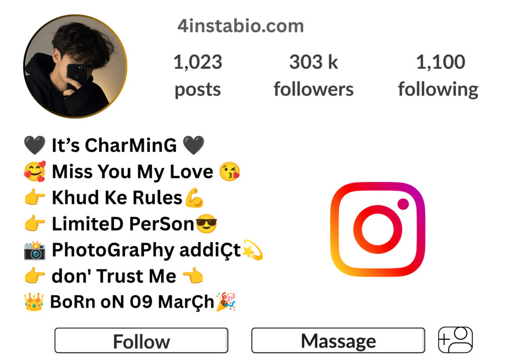 Instagram Bio For Boys