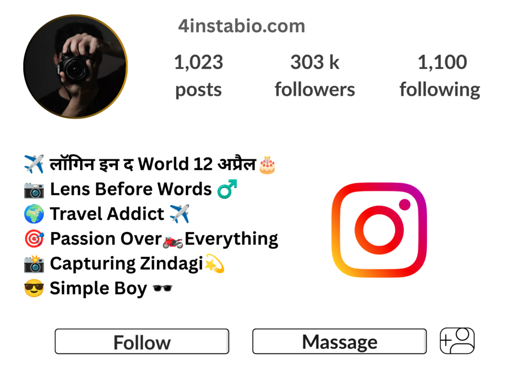 Photography Bio For Instagram