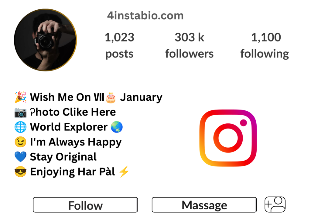 Photography Bio For Instagram