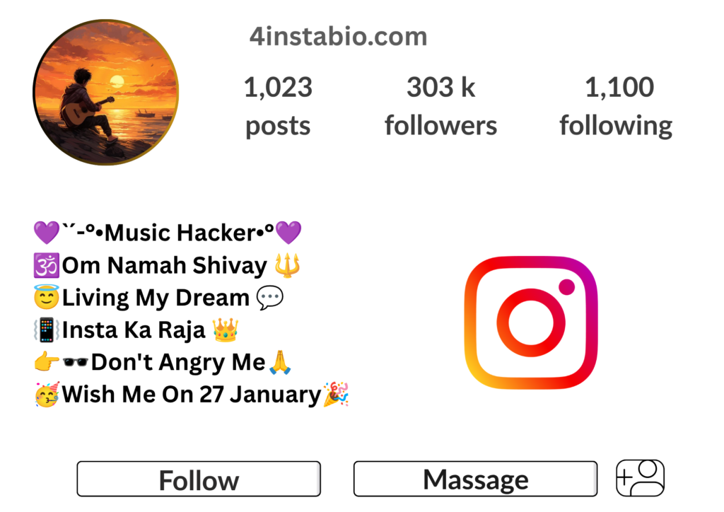Music Bio For Instagram