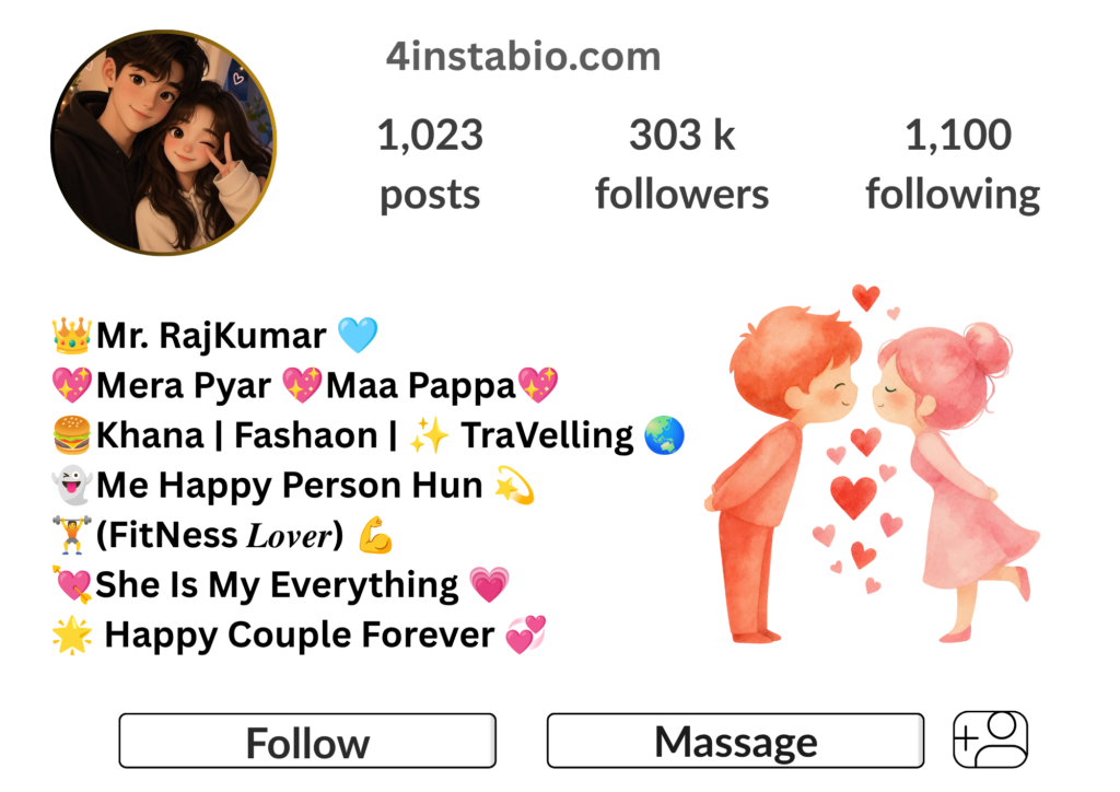 Best love bio for Instagram