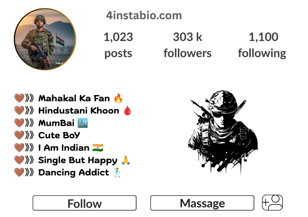 Army Bio For Instagram