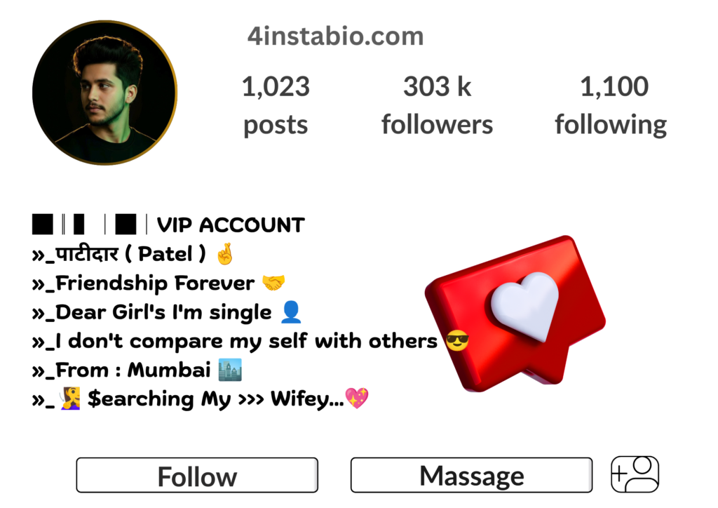 Patel Bio For Instagram